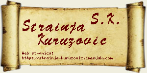 Strainja Kuruzović vizit kartica